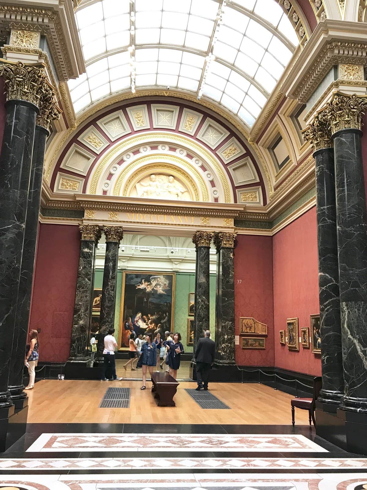 A Day in the Life of a London Tourist 20 National gallery, Interior Design, architecture