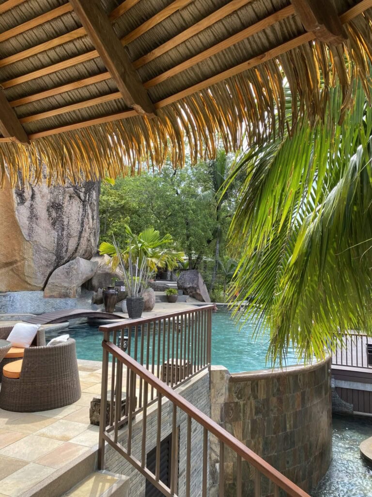 Everyday in Seychelles is one remarkable beach after another 4 The poolside of Valmer Resort & Spa