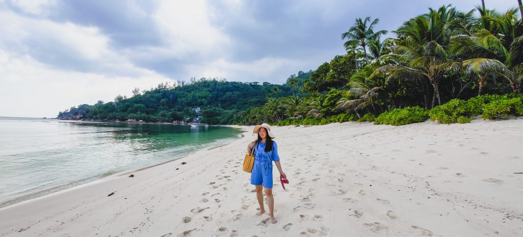 Everyday in Seychelles is one remarkable beach after another 9 This was an interesting day... to be covered in a future post. But walking along this endless white sand beach was an unforgettable experience.